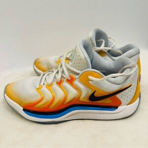 Nike shoes Kevin Durant KD 17 sunrise color way Sneakers size M 8 W 9.5